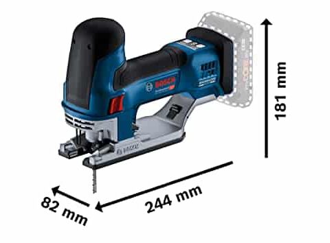 Bosch Professional 18V System Akku-Stichsäge GST 18V-155 SC (mit Stabform, Akkus und Ladegerät nicht im Lieferumfang enthalten, in Karton), Blue – Bild 4