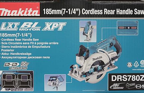 Makita DRS780Z 18Vx2 (36V) LXT 7-1/4 Zoll Heckgriffsäge (nur Werkzeug) – Bild 4