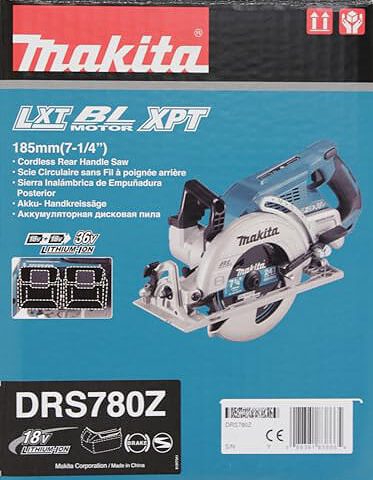 Makita DRS780Z 18Vx2 (36V) LXT 7-1/4 Zoll Heckgriffsäge (nur Werkzeug) – Bild 5