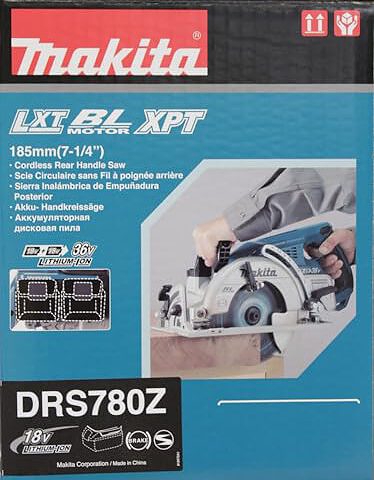 Makita DRS780Z 18Vx2 (36V) LXT 7-1/4 Zoll Heckgriffsäge (nur Werkzeug) – Bild 6